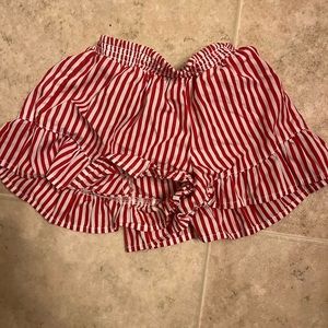 Ralph Lauren red and white shorts